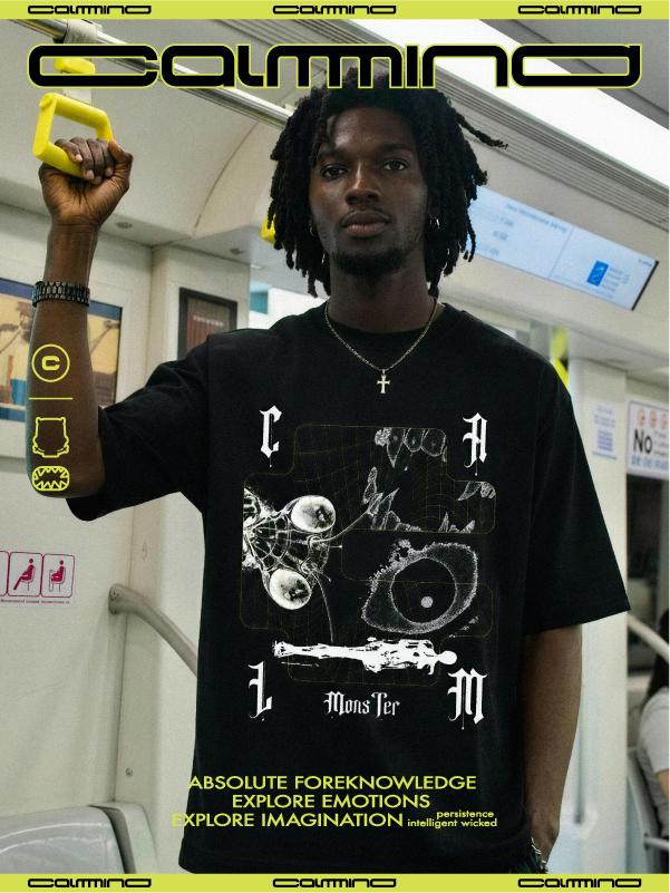 3D Embroidered Monster Tee view 3