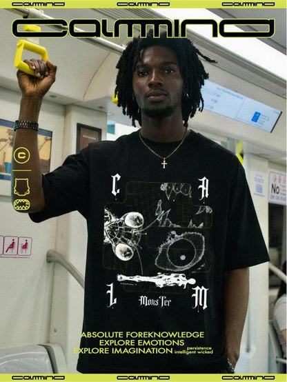 3D Embroidered Monster Tee view 3