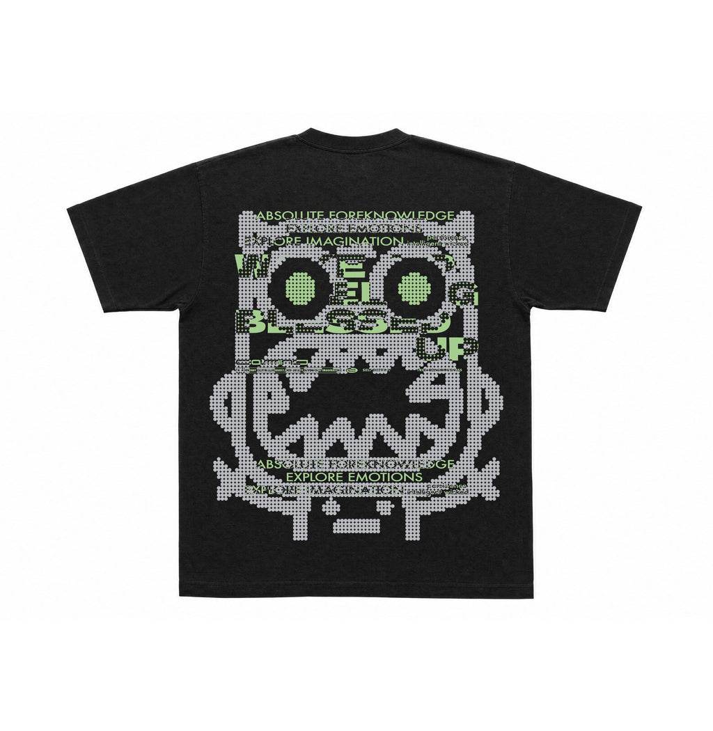 Woven Sleeve Monster Tee front view